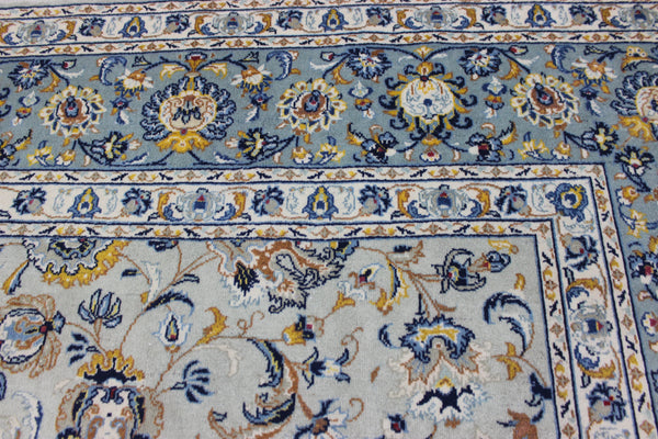 LARGE HANDMADE PERSIAN KASHAN CARPET FLORAL DESIGN 394 X 273 CM