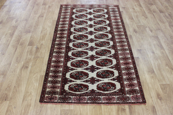 Antique Handmade Bokhara Tribal Rug – 176 × 100 cm (5 ft 9 in × 3 ft 3 in)