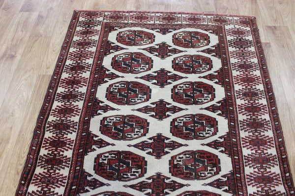 Antique Handmade Bokhara Tribal Rug – 176 × 100 cm (5 ft 9 in × 3 ft 3 in)