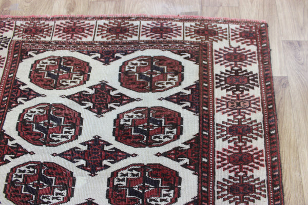 Antique Handmade Bokhara Tribal Rug – 176 × 100 cm (5 ft 9 in × 3 ft 3 in)