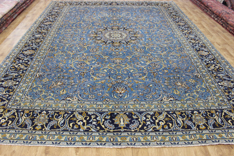 Large Persian Mashad carpet of classic medallion design and outstanding colour 394 x 302 cm
