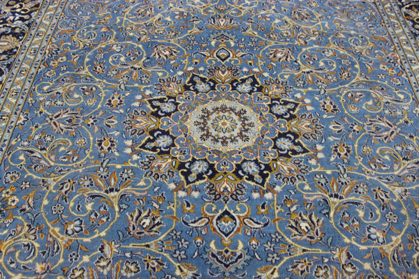 Large Persian Mashad carpet of classic medallion design and outstanding colour 394 x 302 cm