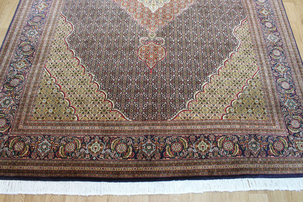 Fine handmade Persian Tabriz Silk and Wool rug with an all-over Herati (Mahi / fish) pattern 300 x 192 cm
