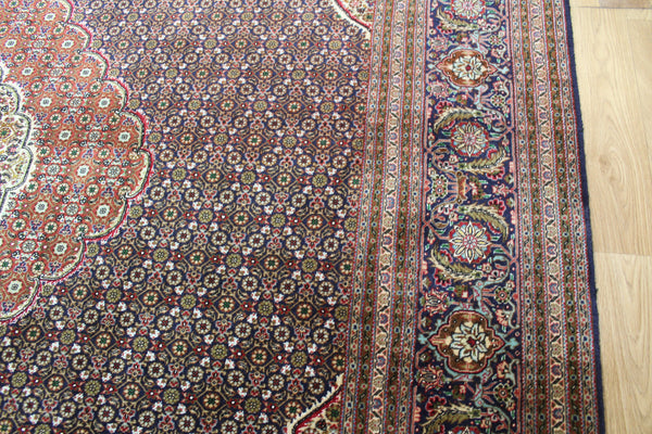 Fine handmade Persian Tabriz Silk and Wool rug with an all-over Herati (Mahi / fish) pattern 300 x 192 cm