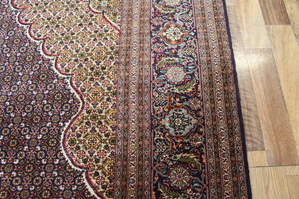 Fine handmade Persian Tabriz Silk and Wool rug with an all-over Herati (Mahi / fish) pattern 300 x 192 cm