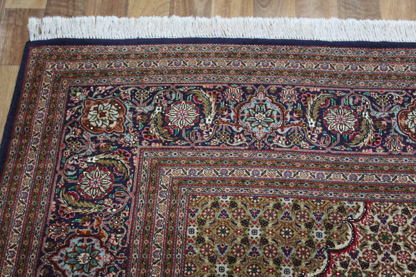Fine handmade Persian Tabriz Silk and Wool rug with an all-over Herati (Mahi / fish) pattern 300 x 192 cm