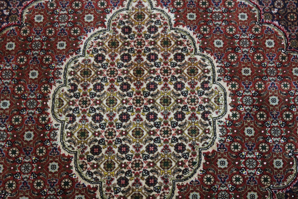 Fine handmade Persian Tabriz Silk and Wool rug with an all-over Herati (Mahi / fish) pattern 300 x 192 cm