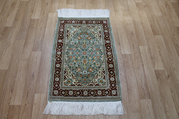 Turkish Hereke Silk Rug 100 x 64 cm