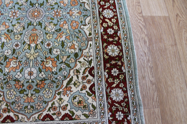 Turkish Hereke Silk Rug 100 x 64 cm