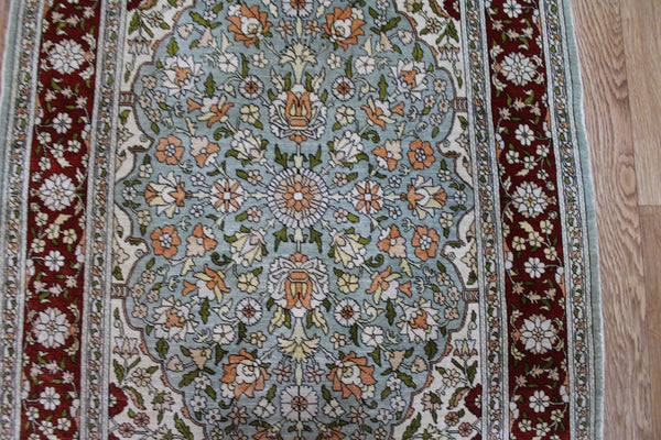 Turkish Hereke Silk Rug 100 x 64 cm