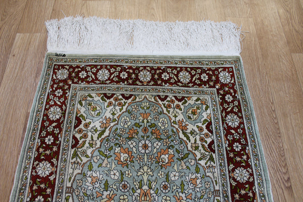 Turkish Hereke Silk Rug 100 x 64 cm
