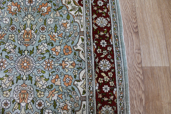 Turkish Hereke Silk Rug 100 x 64 cm