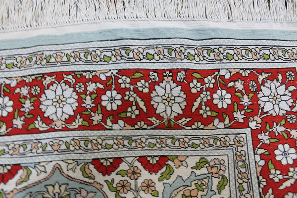 Turkish Hereke Silk Rug 100 x 64 cm