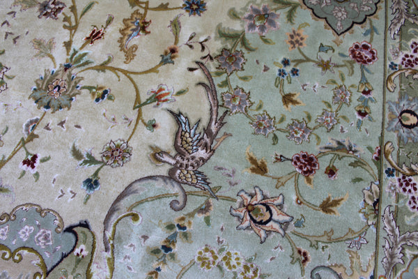 Fine Hand Knotted Persian Tabriz Carpet silk & Kork wool – 60 Raj – 600 × 400 cm