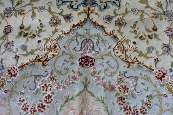 Fine Hand Knotted Persian Tabriz Carpet silk & Kork wool – 60 Raj – 600 × 400 cm