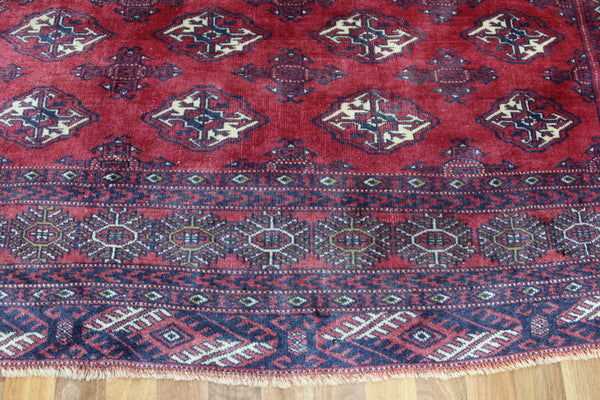 Vintage Afghan Turkmen Bokhara Rug – 285 × 195 cm