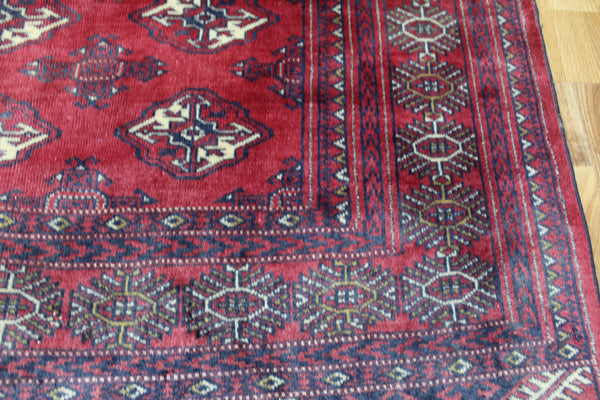 Vintage Afghan Turkmen Bokhara Rug – 285 × 195 cm