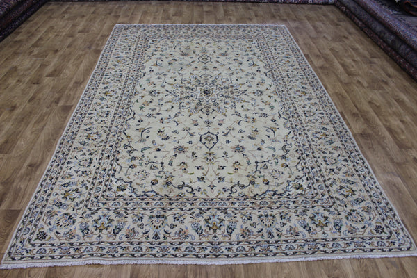 Persian Kashan Handmade Wool Rug – 295 × 194 cm