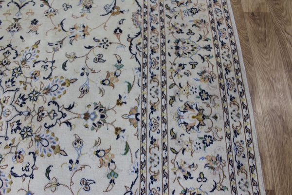 Persian Kashan Handmade Wool Rug – 295 × 194 cm