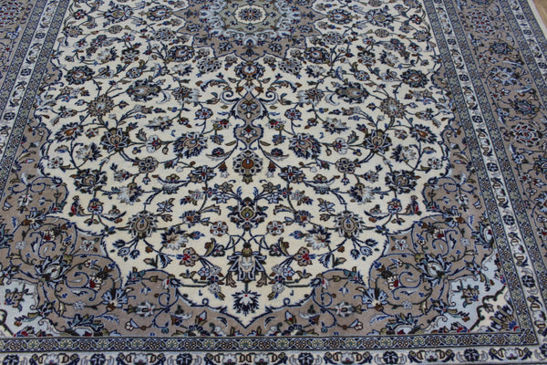 Persian Kashan Rug – Handmade Wool Carpet – 343 × 248 cm