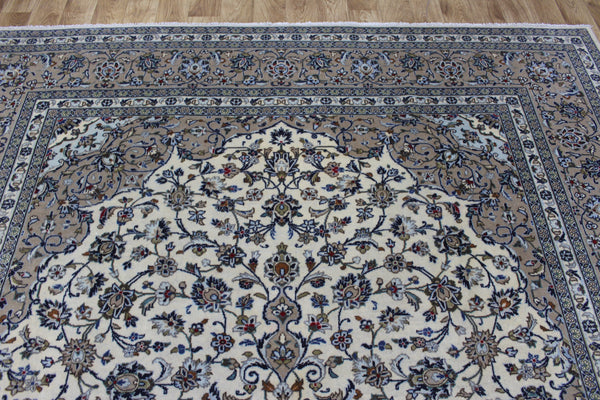 Persian Kashan Rug – Handmade Wool Carpet – 343 × 248 cm