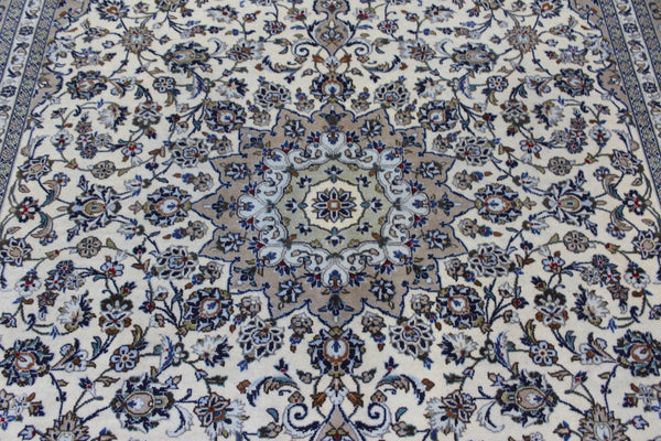 Persian Kashan Rug – Handmade Wool Carpet – 343 × 248 cm