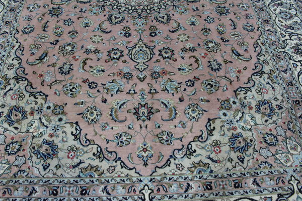 Fine Persian Kashan Rug – Handmade Wool Carpet – 345 × 244 cm