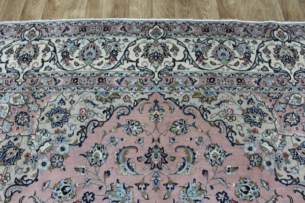Fine Persian Kashan Rug – Handmade Wool Carpet – 345 × 244 cm