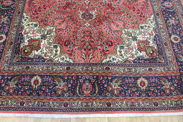 Persian Tabriz Rug – Handmade Wool Carpet – 300 × 194 cm