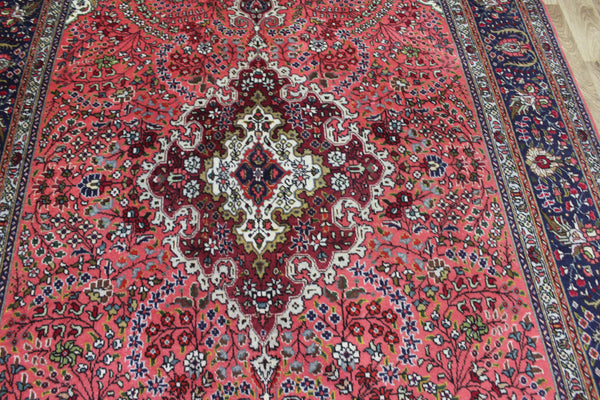 Persian Tabriz Rug – Handmade Wool Carpet – 300 × 194 cm