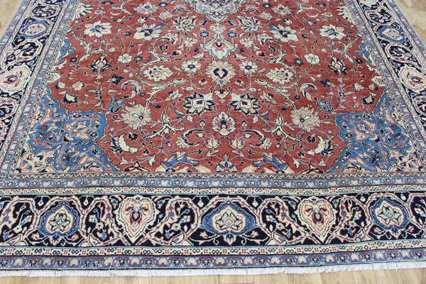 Antique Persian Mahal Rug – Handmade Wool Carpet – 370 × 263 cm