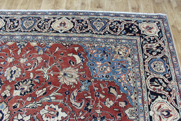 Antique Persian Mahal Rug – Handmade Wool Carpet – 370 × 263 cm
