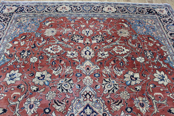 Antique Persian Mahal Rug – Handmade Wool Carpet – 370 × 263 cm