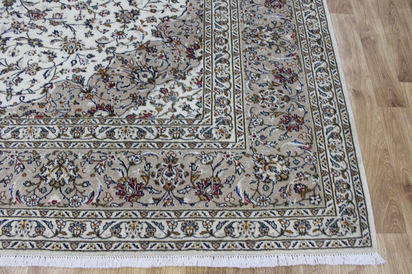 Persian Kashan Rug – Handmade Wool Carpet – 390 × 295 cm