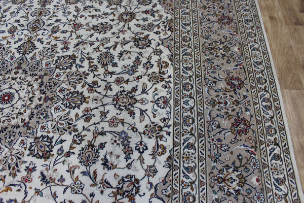 Persian Kashan Rug – Handmade Wool Carpet – 390 × 295 cm