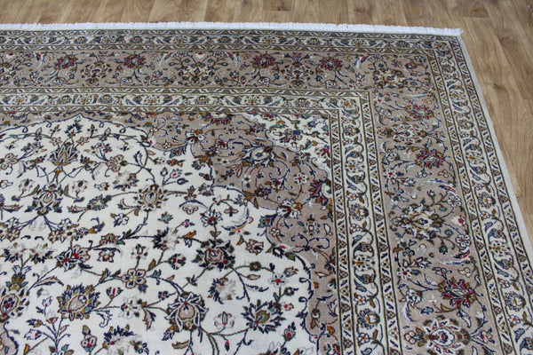 Persian Kashan Rug – Handmade Wool Carpet – 390 × 295 cm
