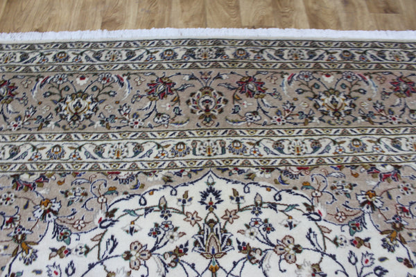 Persian Kashan Rug – Handmade Wool Carpet – 390 × 295 cm