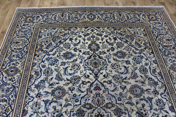 Persian Kashan Rug – Handmade Wool Carpet – 300 × 200 cm