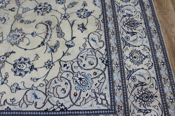 Persian Nain Rug 342 × 243 cm – Handmade Wool & Silk Carpet