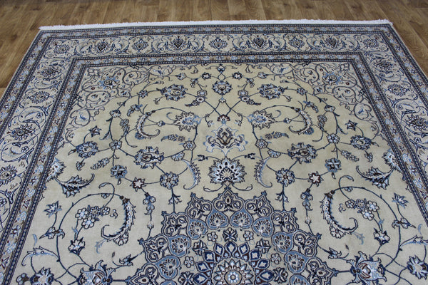 Persian Nain Rug 342 × 243 cm – Handmade Wool & Silk Carpet