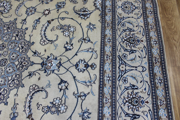 Persian Nain Rug 342 × 243 cm – Handmade Wool & Silk Carpet
