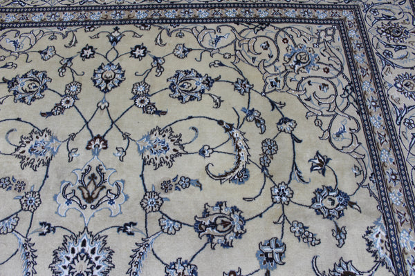 Persian Nain Rug 342 × 243 cm – Handmade Wool & Silk Carpet