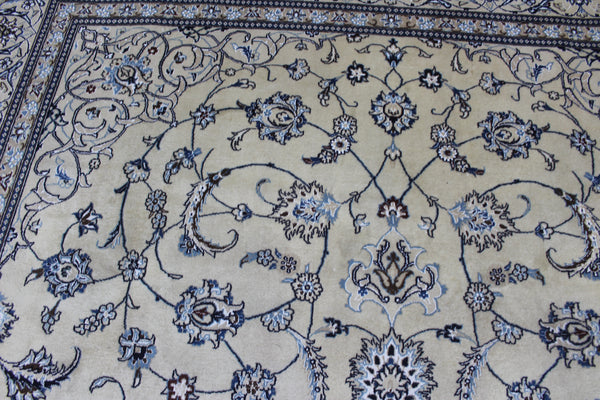 Persian Nain Rug 342 × 243 cm – Handmade Wool & Silk Carpet