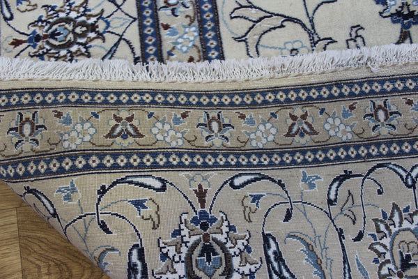 Persian Nain Rug 342 × 243 cm – Handmade Wool & Silk Carpet