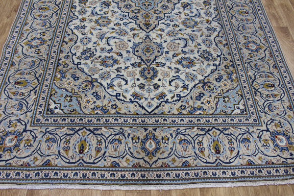 Persian Kashan Rug – Handmade Wool Carpet – 302 × 200 cm