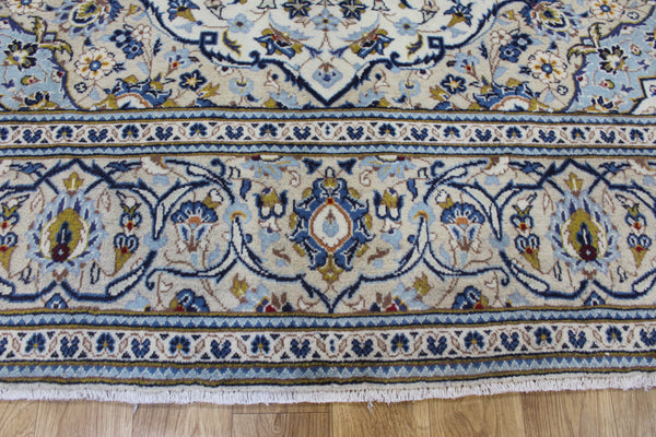 Persian Kashan Rug – Handmade Wool Carpet – 302 × 200 cm