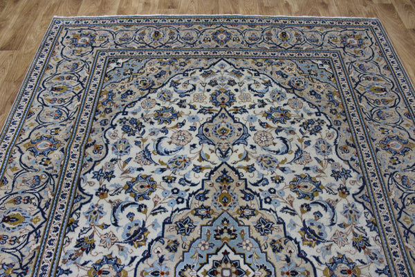 Persian Kashan Rug – Handmade Wool Carpet – 302 × 200 cm