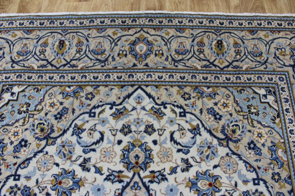 Persian Kashan Rug – Handmade Wool Carpet – 302 × 200 cm