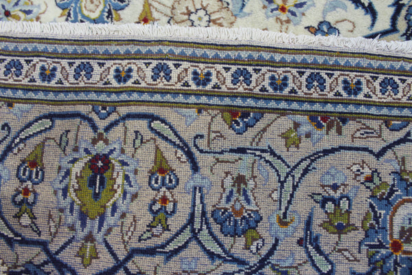 Persian Kashan Rug – Handmade Wool Carpet – 302 × 200 cm