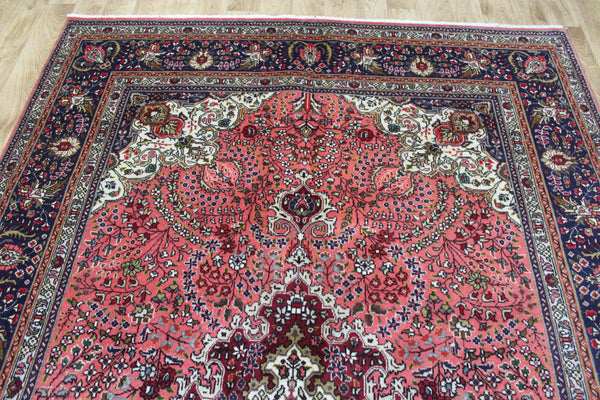 Persian Tabriz Rug 300 × 195 cm – Handmade Wool Medallion Carpet